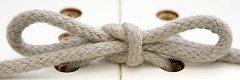 Finished Two Loop Shoelace Knot picture