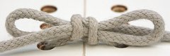Finished Turquoise Turtle Shoelace Knot picture