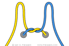 Two Loop Knot diagram 1