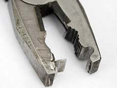 Custom aglet crimping pliers